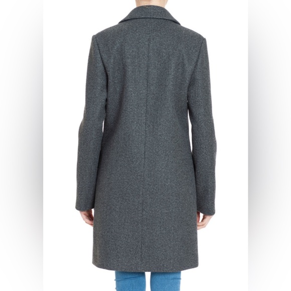 NOTCHED COLLAR DOUBLE BREAST LONG COAT (Small : 2 / Medium : 2 / Large : 2 ) - Picture 2 of 3
